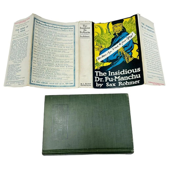 The Insidious Dr Fu Manchu Sax Rohmer Book HC DJ 1920 - Picture 11 of 12
